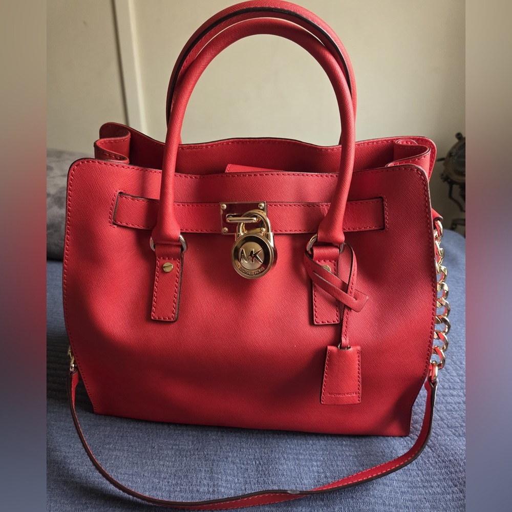 Hamilton Red Leather Handbag